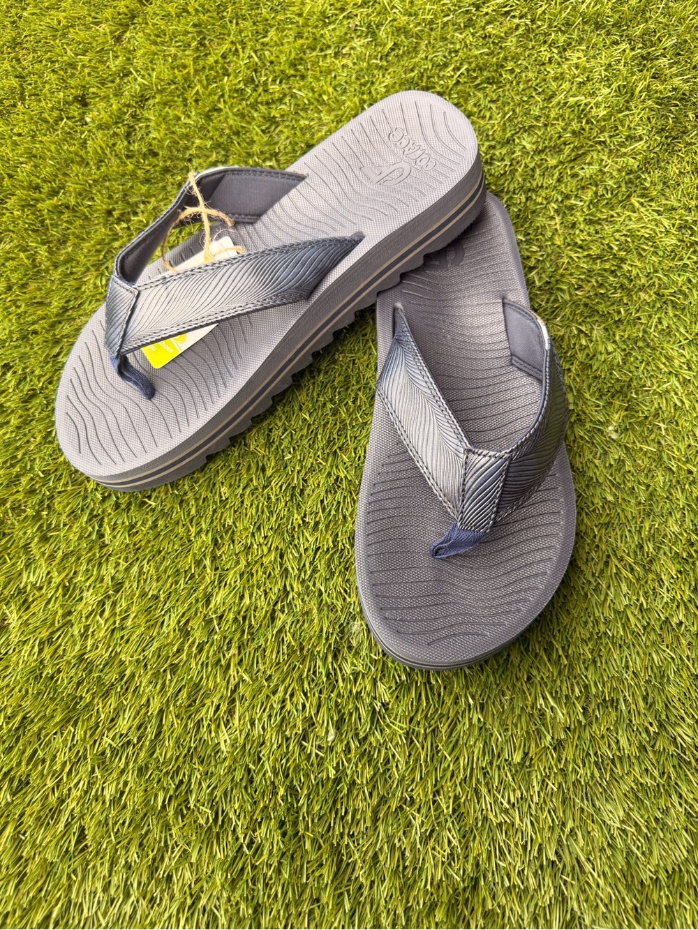 Coface Men’s Flip Flop Sandals Size 11 Comfort Arch Support Beach Slides NWT